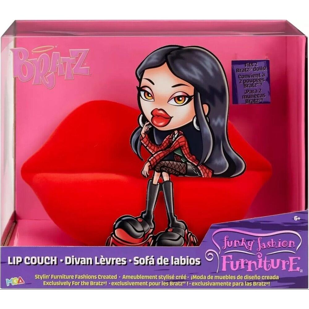 MGA Bratz Funky Fashion Furniture Lip Couch Sofa Fit 2 Dolls NEW